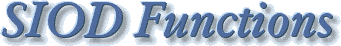 SIOD Functions